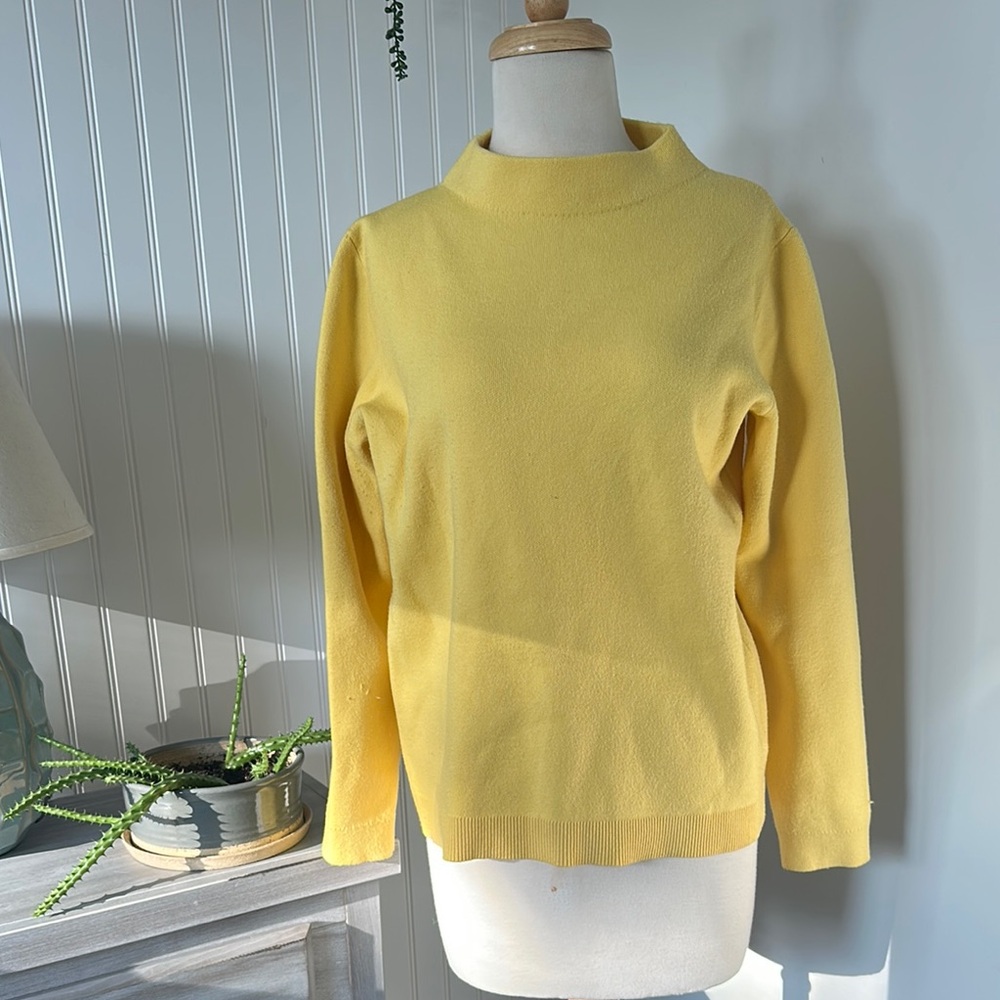 Ann Taylor Yellow Turtleneck Sweater